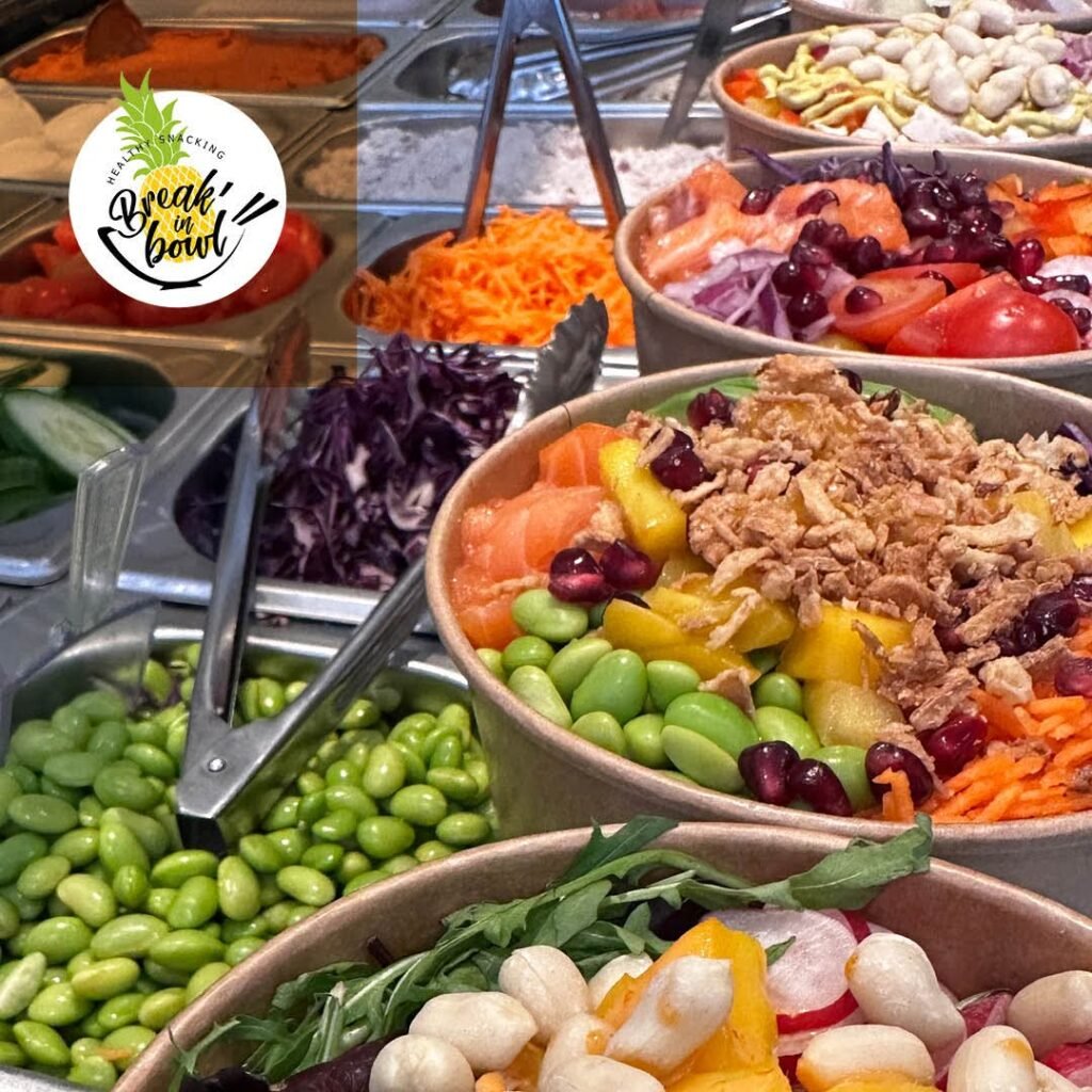 Break in bowl poke bowl