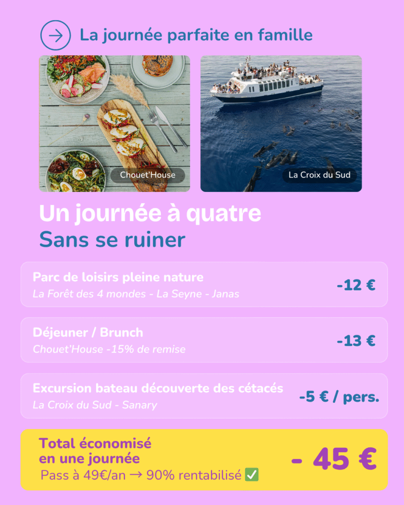 Rentabilisez votre journée pass varois