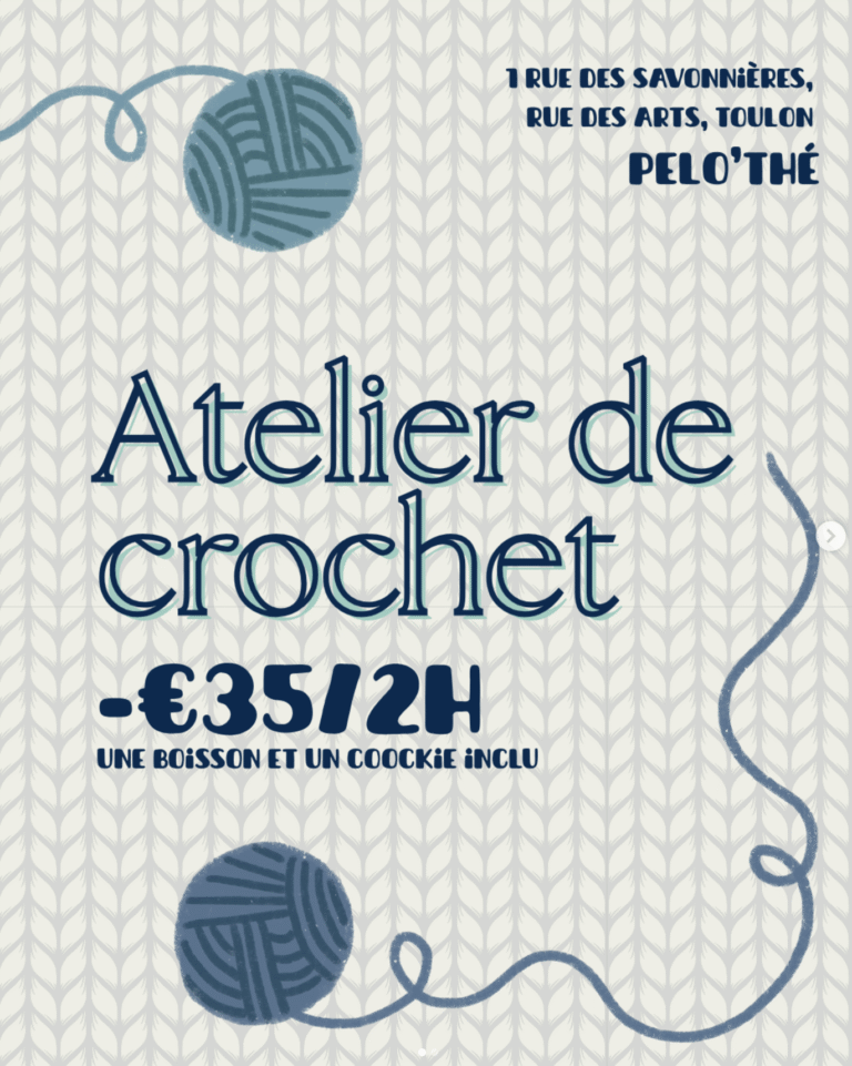 Atelier crochet toulon
